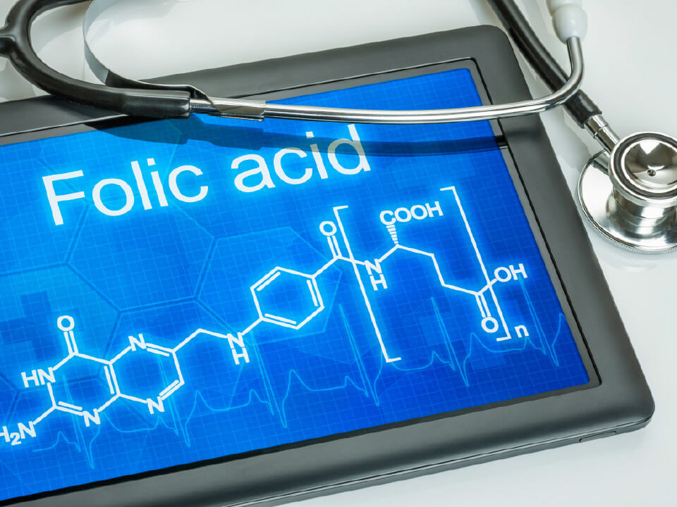 Natural Pharmaceuticals Movisan™ Collagen II A folsav kémiai képlete.