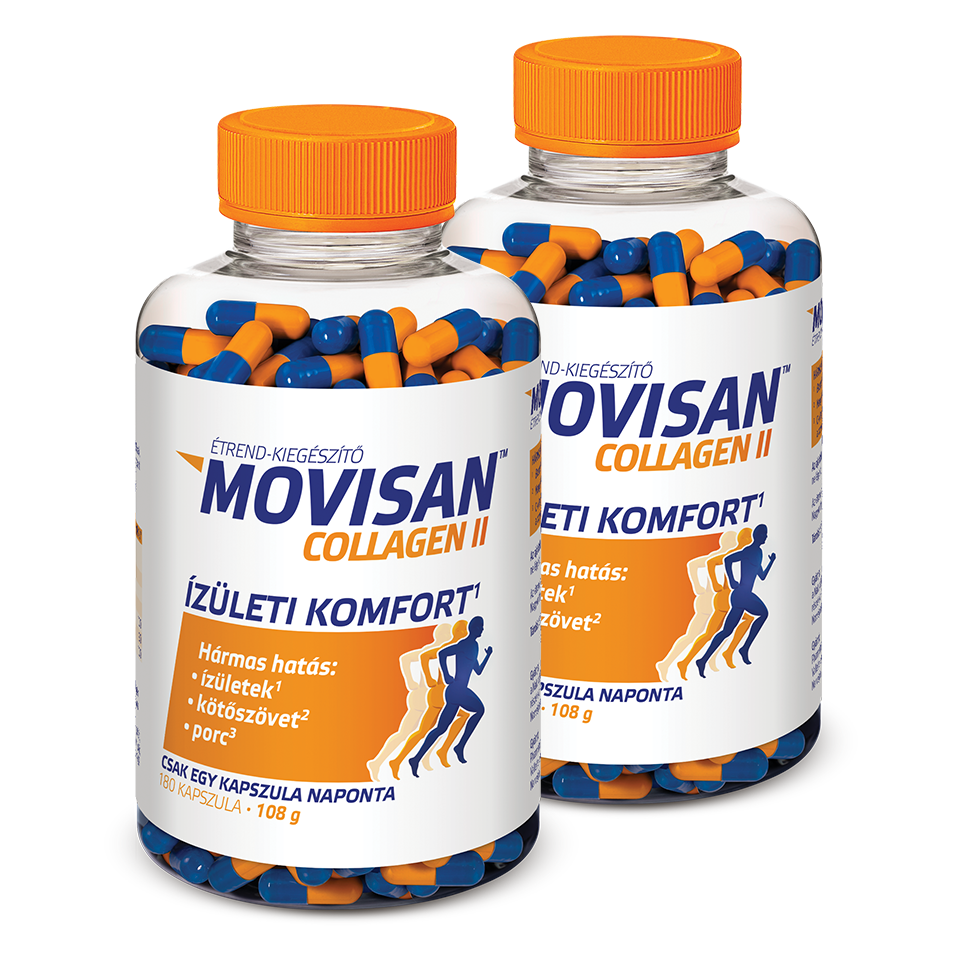 Natural Pharmaceuticals Movisan™ Collagen II Két nagy flakon Movisan™ Collagen II – étrend-kiegészítő az ízületek kényelméért.